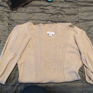Oatmeal maternity sweater